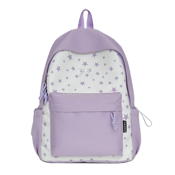 Cartoon-Themed Star-Patterned Backpack Kalsten