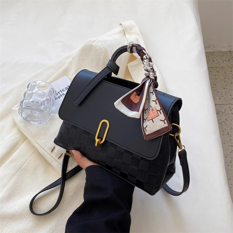 Chic Structured Handheld Satchel Kalsten