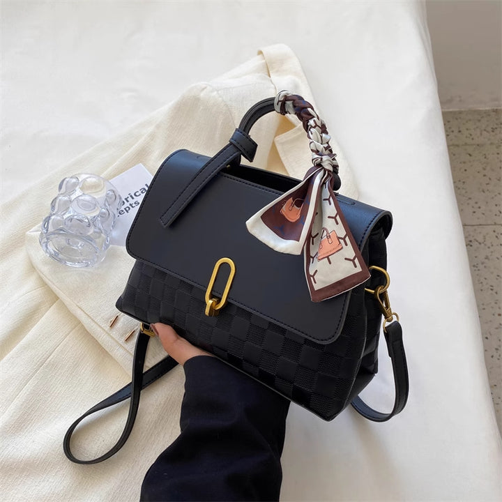 Chic Structured Handheld Satchel Kalsten