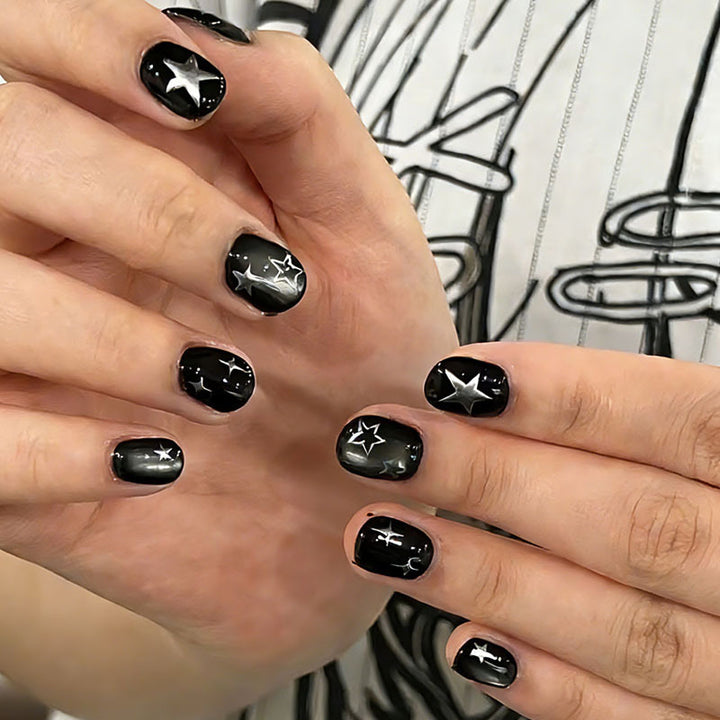 Nail art set with elegant star design Kalsten