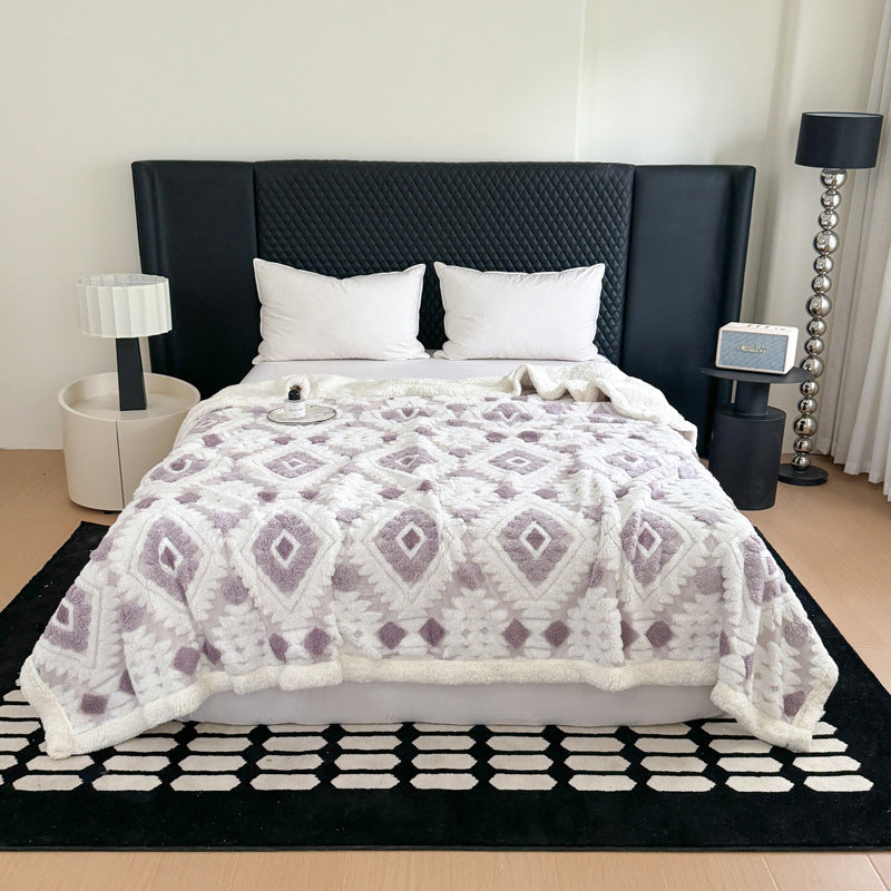 Decorative Fleece Throw Blanket