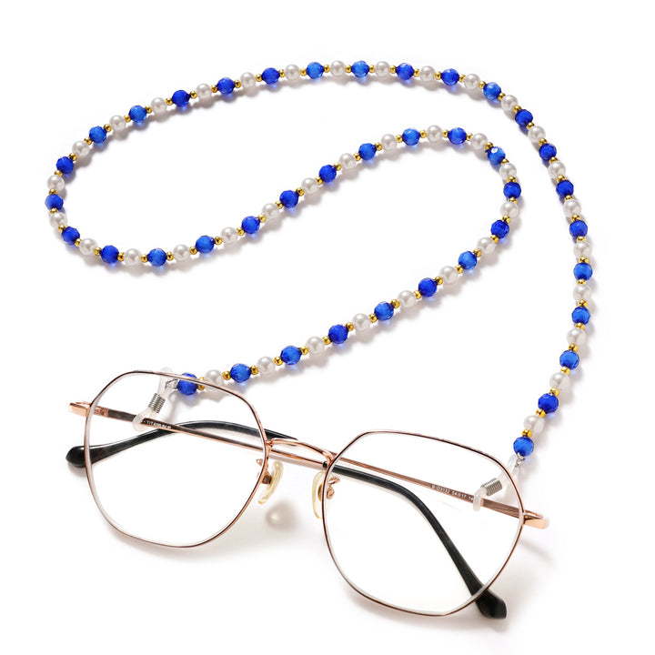 Elegant Pearl and Crystal Eyewear Chain kalsten