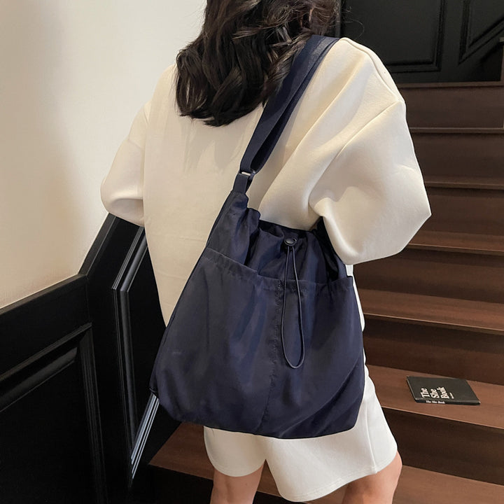 Drawstring Closure Utility Shoulder Bag