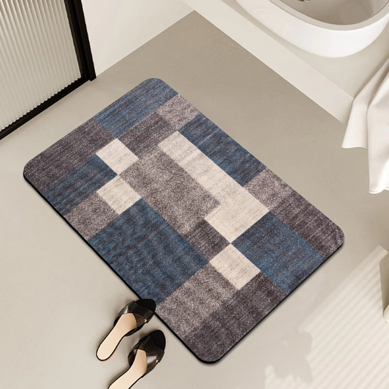 Geometric Patterned Bath Mat