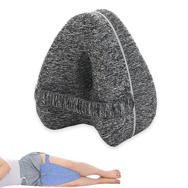 Contoured Knee Pillow With Center Cutout For Side Sleeper Hip Spine Alignment