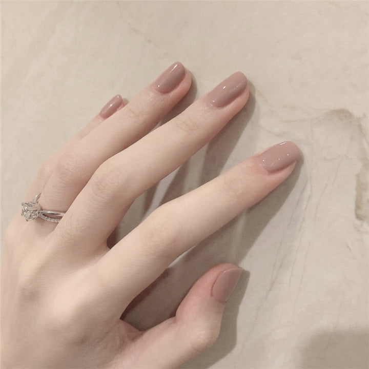 Elegant Glossy Nail Art