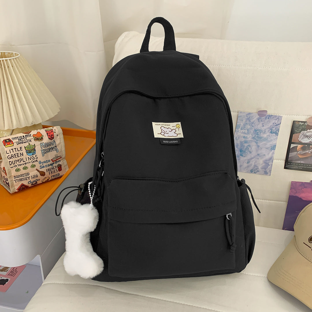 Cute Plush-Embellished Casual Backpack Kalsten