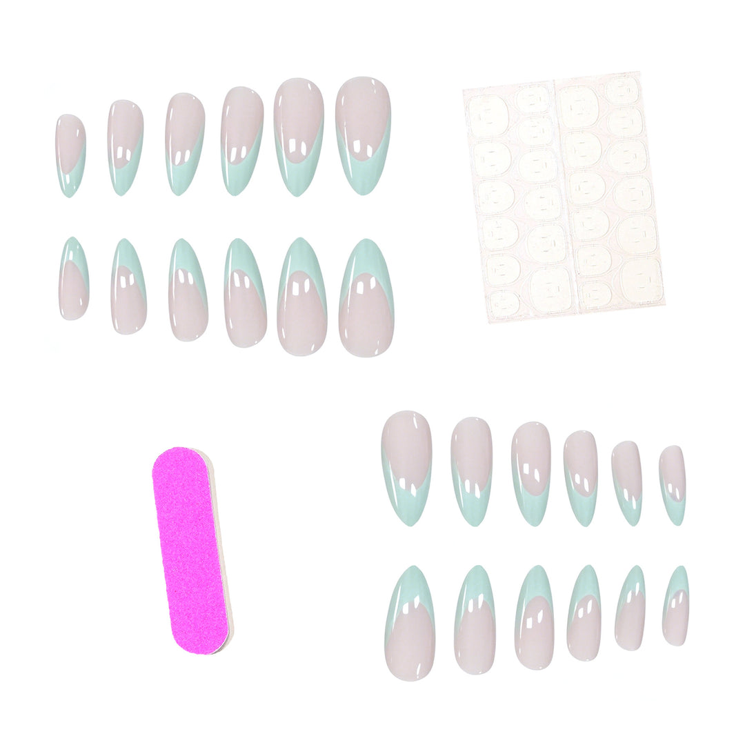 Elegant French Tip Acrylic Nail Enhancements Kalsten 1789915404