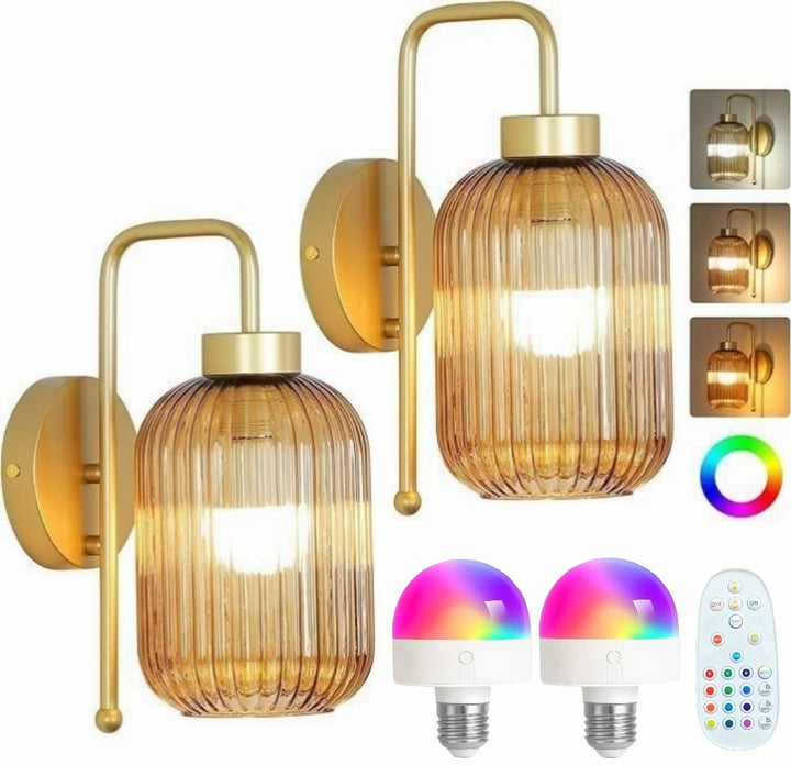 Elegant Glass Wall Light Fixture