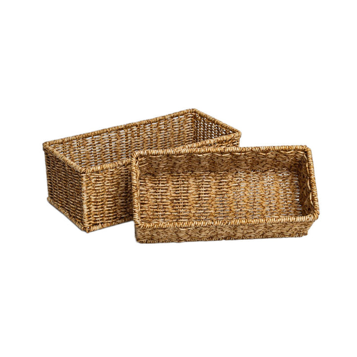 Rectangular Woven Storage Basket Kalsten