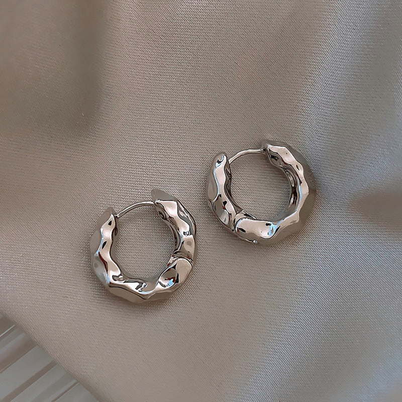 Structured Earrings Made of High-Quality Stainless Steel Kalsten
