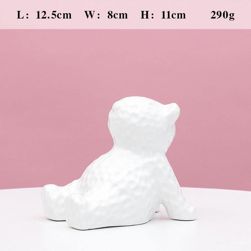 Decorative Ceramic Bear Figurine Kalsten