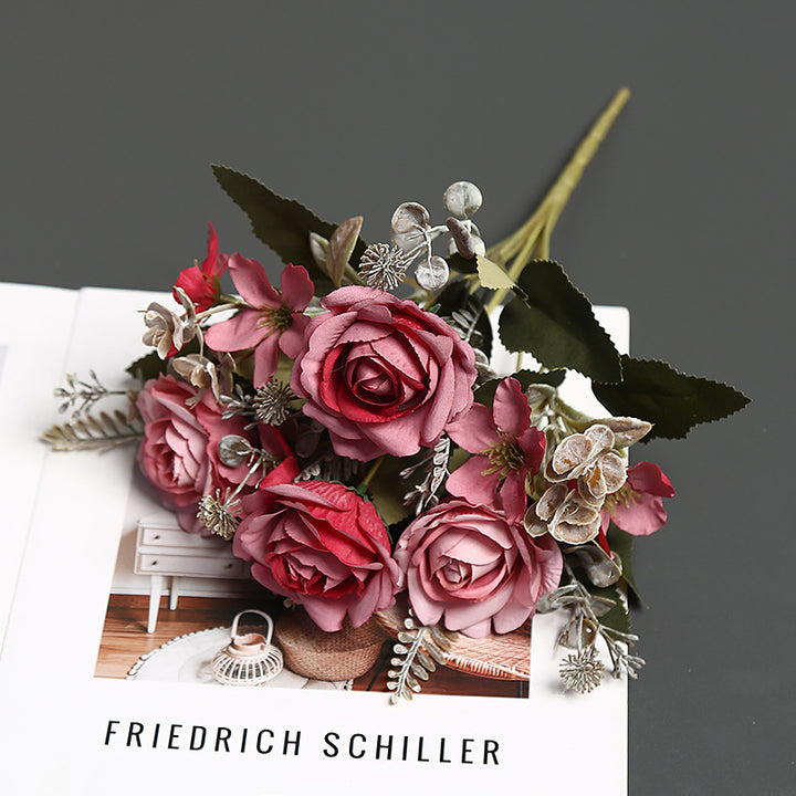 Faux Floral Bouquet for Indoor Home Decor