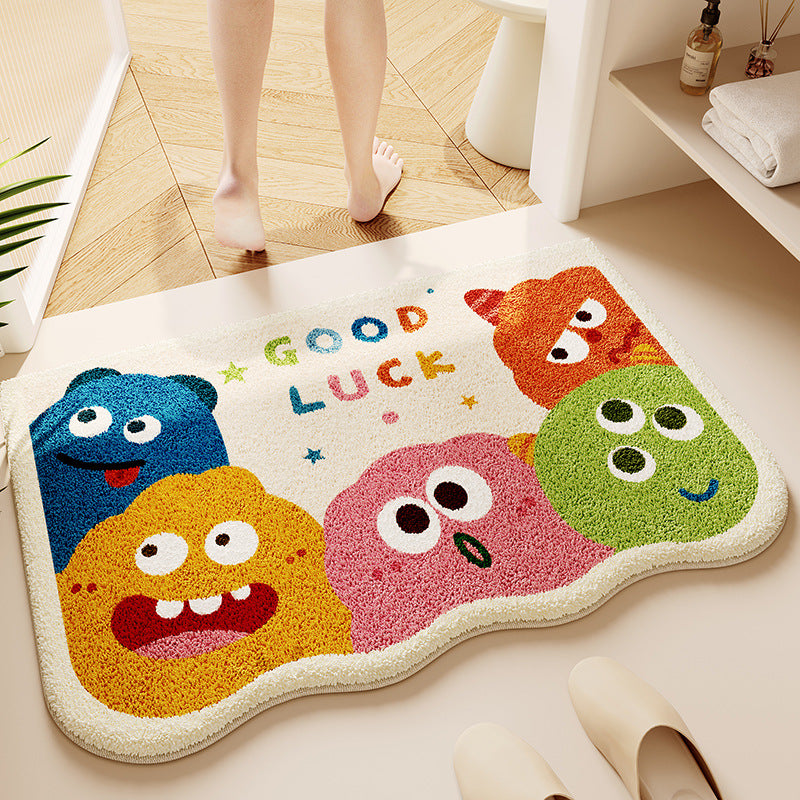 Cartoon Animal-Themed Bath Mat Kalsten