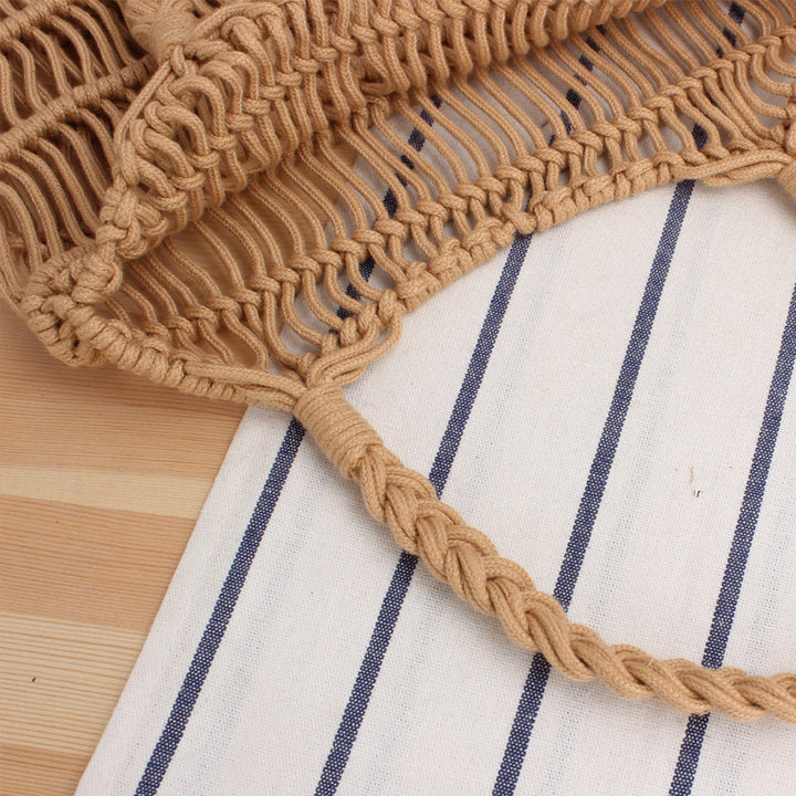 Fashionable Braided Tote Bag with Inner Pouch Kalsten