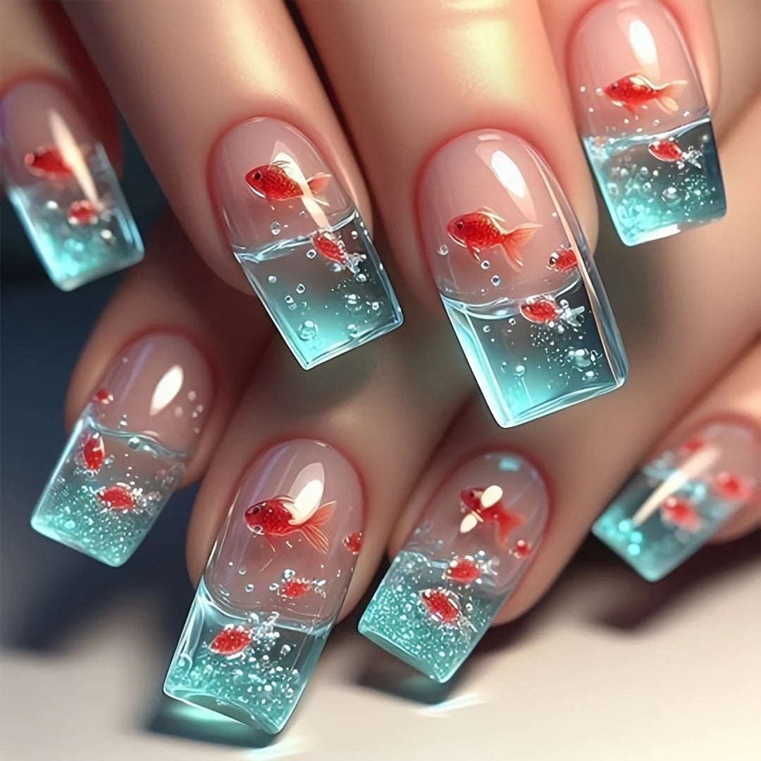 Aquatic Fantasy Nail Art Kalsten