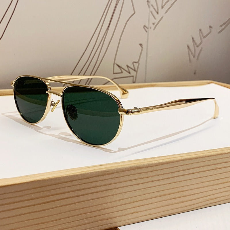 Men's Vintage-Inspired Round Frame Sunglasses Kalsten