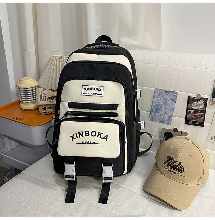 Multi-Compartment Casual School Backpack