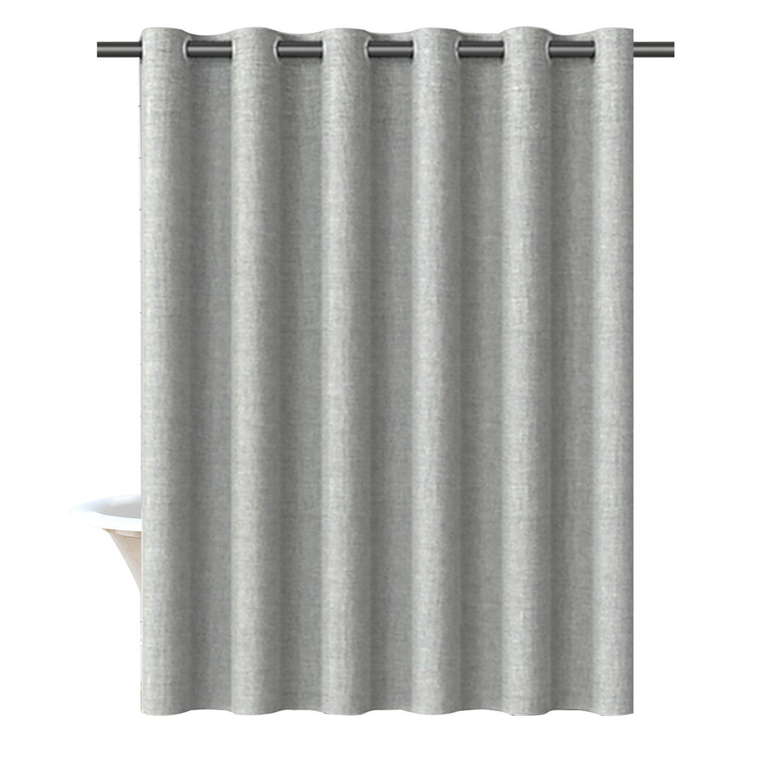 Textured Fabric Shower Curtain Kalsten 1784802088