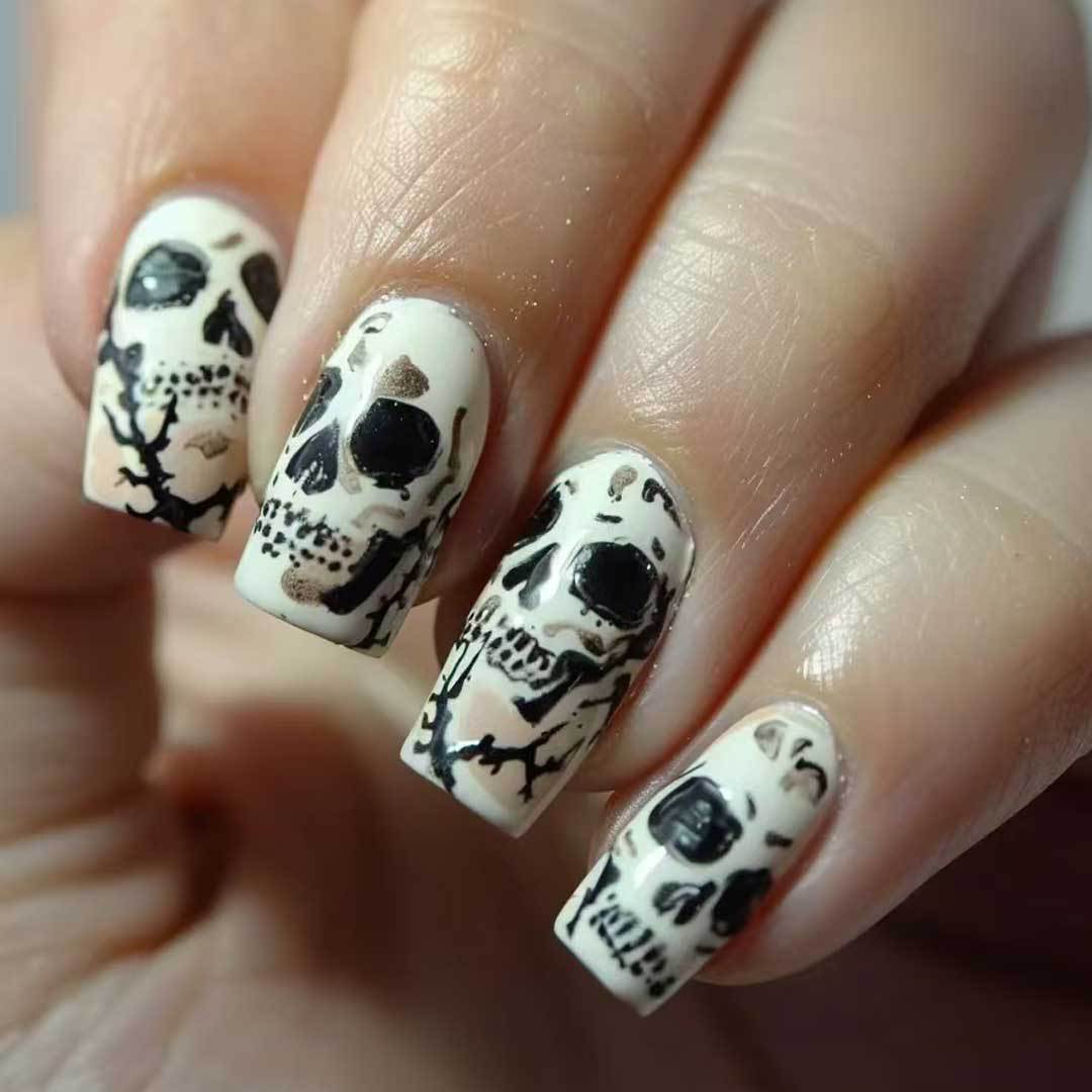 Gothic Skull Nail Art Set