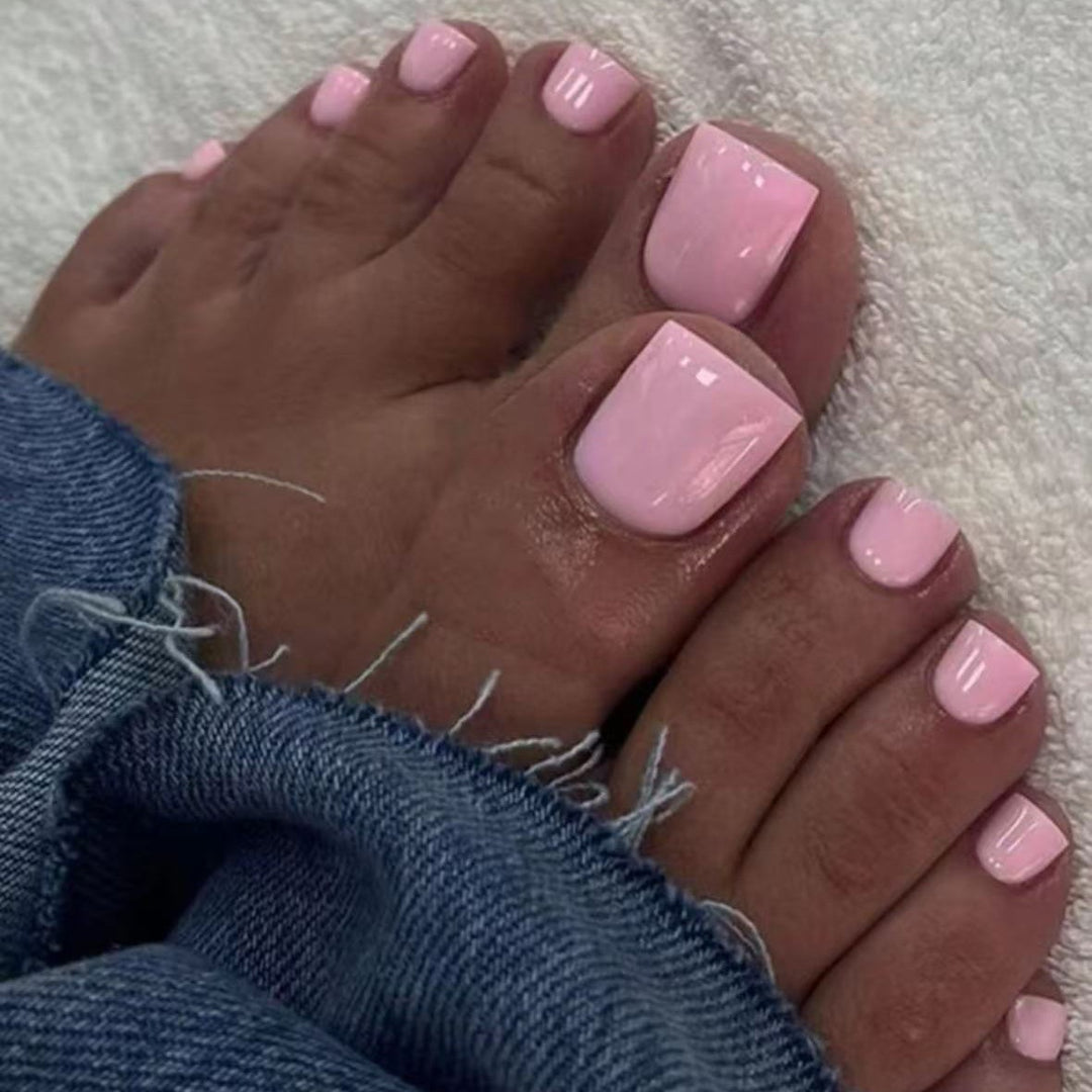 Premium Glossy Pedicure Press-On Nails Kalsten