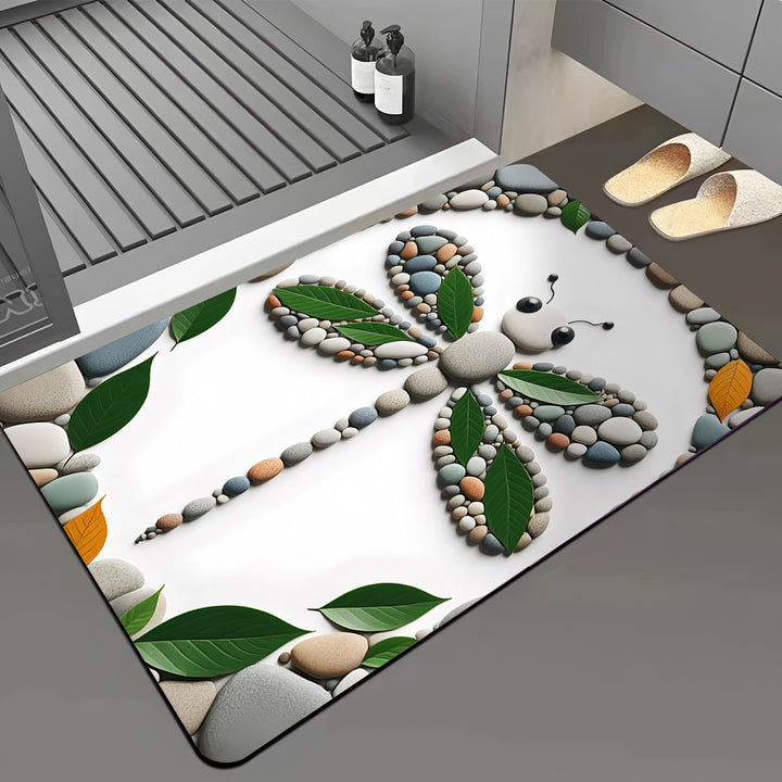 Dragonfly-Themed Bath Mat Kalsten