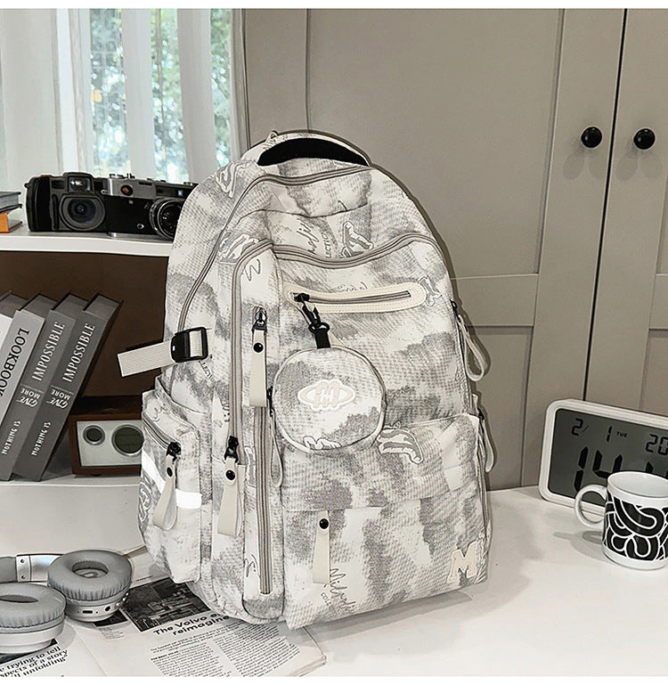 High-Capacity Multi-Pocket School Backpack