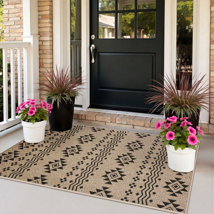 Intricate Floral Design Runner Mat
