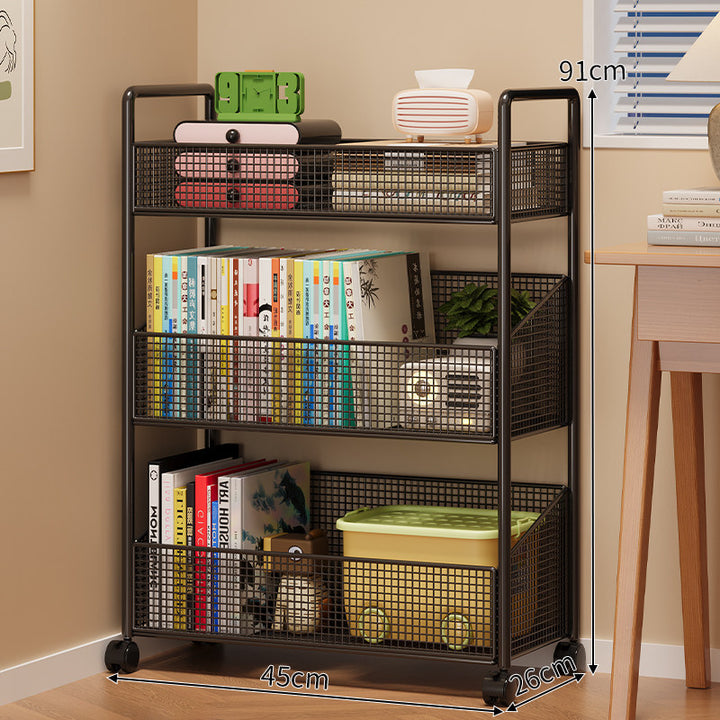 Mesh Multi-Shelf Storage Rack Kalsten