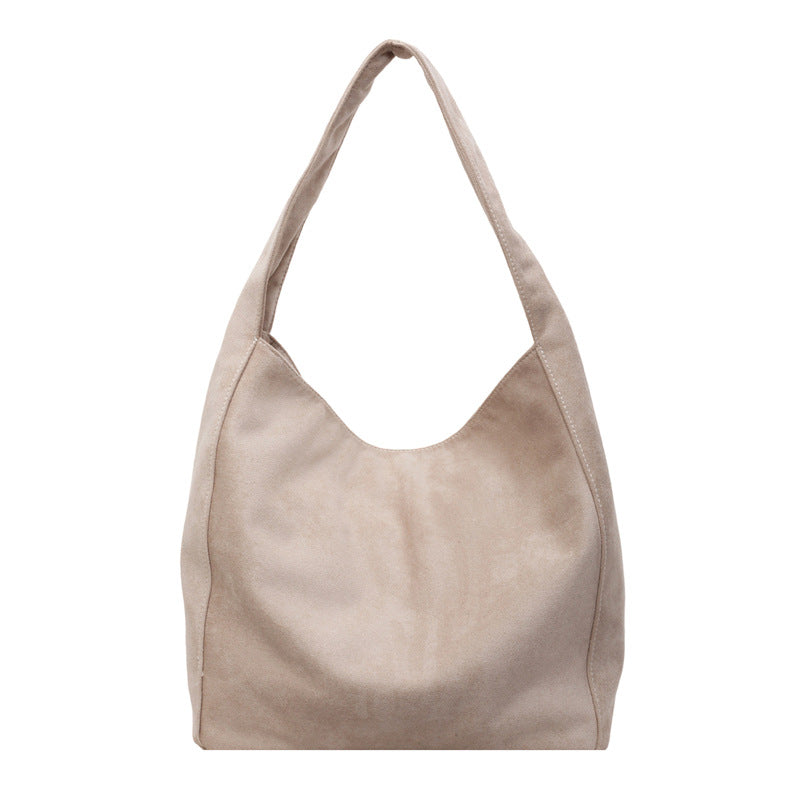 Soft Suede Hobo Tote Bag