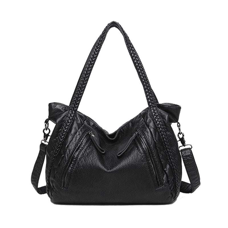 Braided Leather Handbag