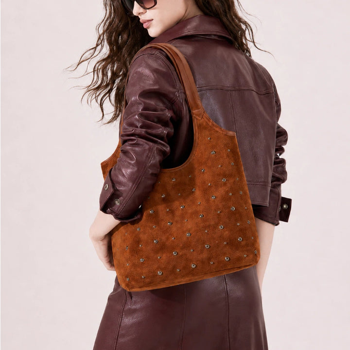 Elegant Suede Shoulder Bag