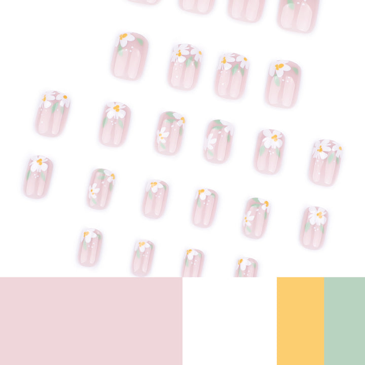 Artful Nail Art in Elegant Blossom Design Kalsten