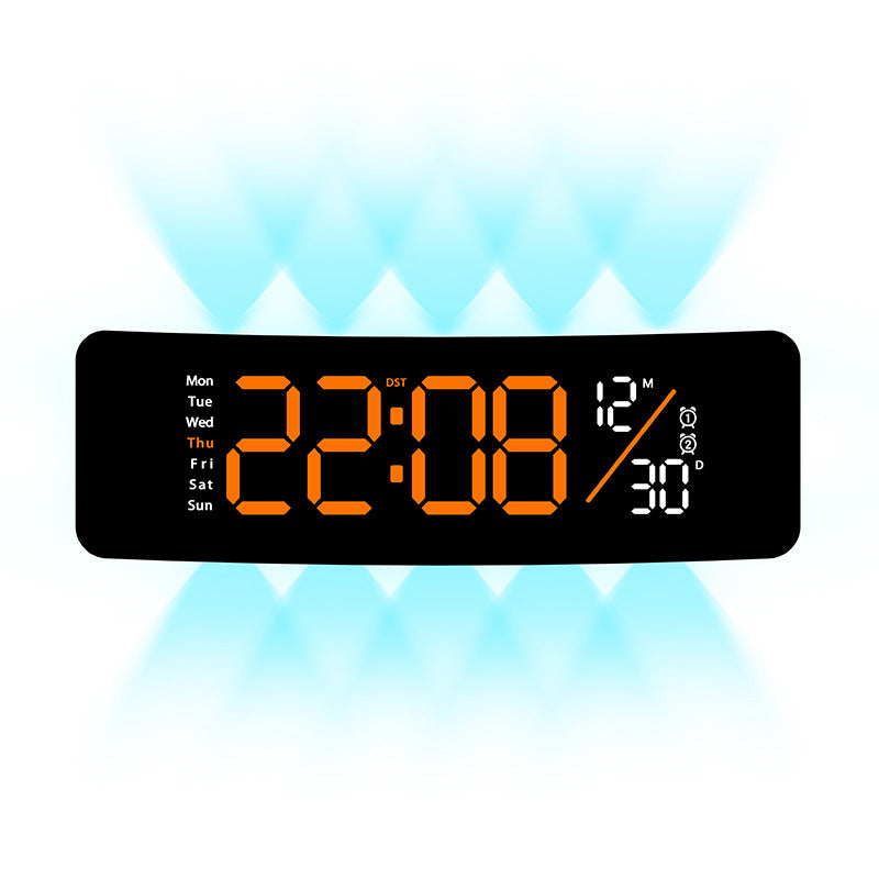 Digital display alarm clock with weekday display and temperature Kalsten