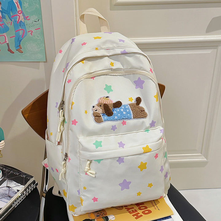 Cute Cartoon Dog-Themed Backpack