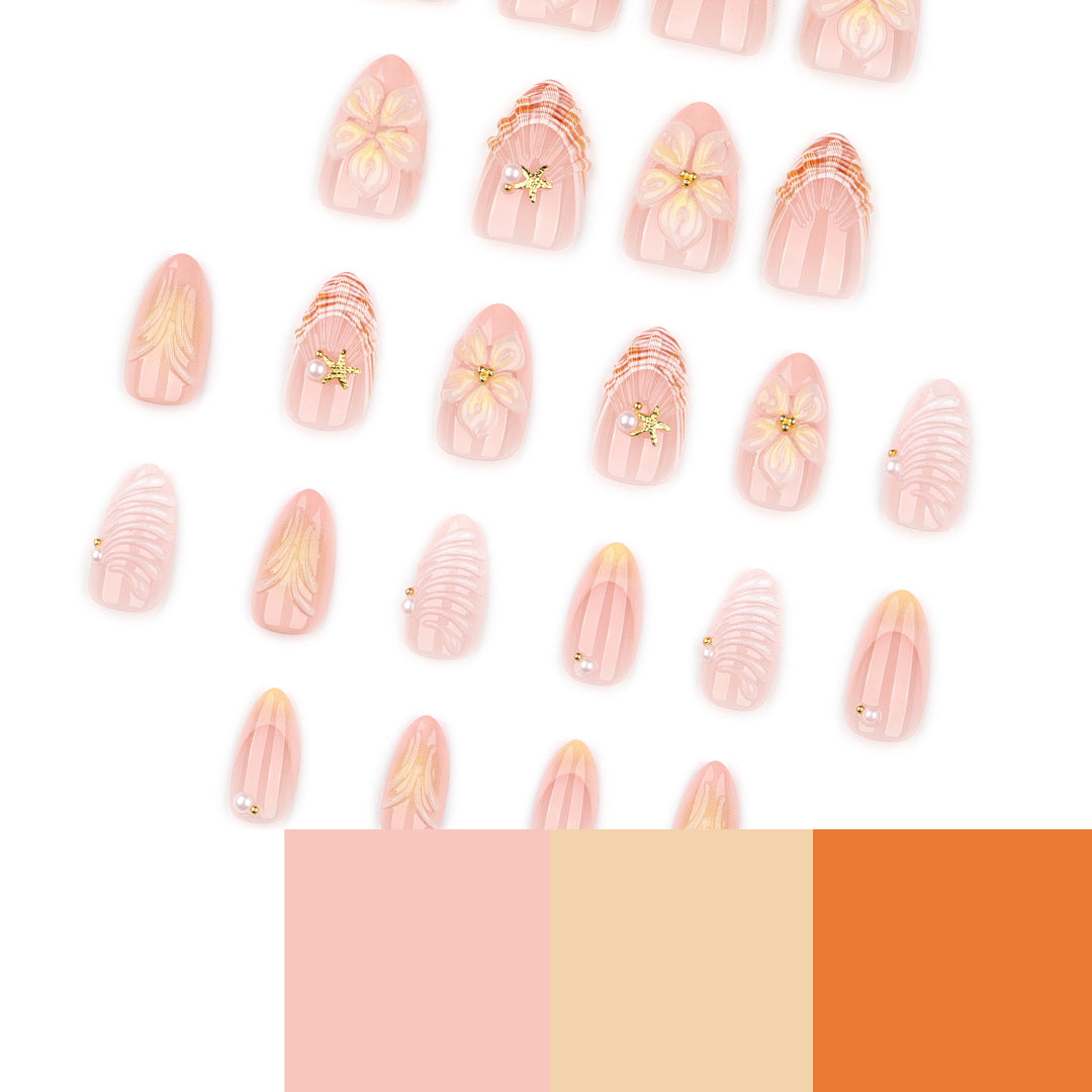 Artful nail art with floral motifs and elegant accents Kalsten