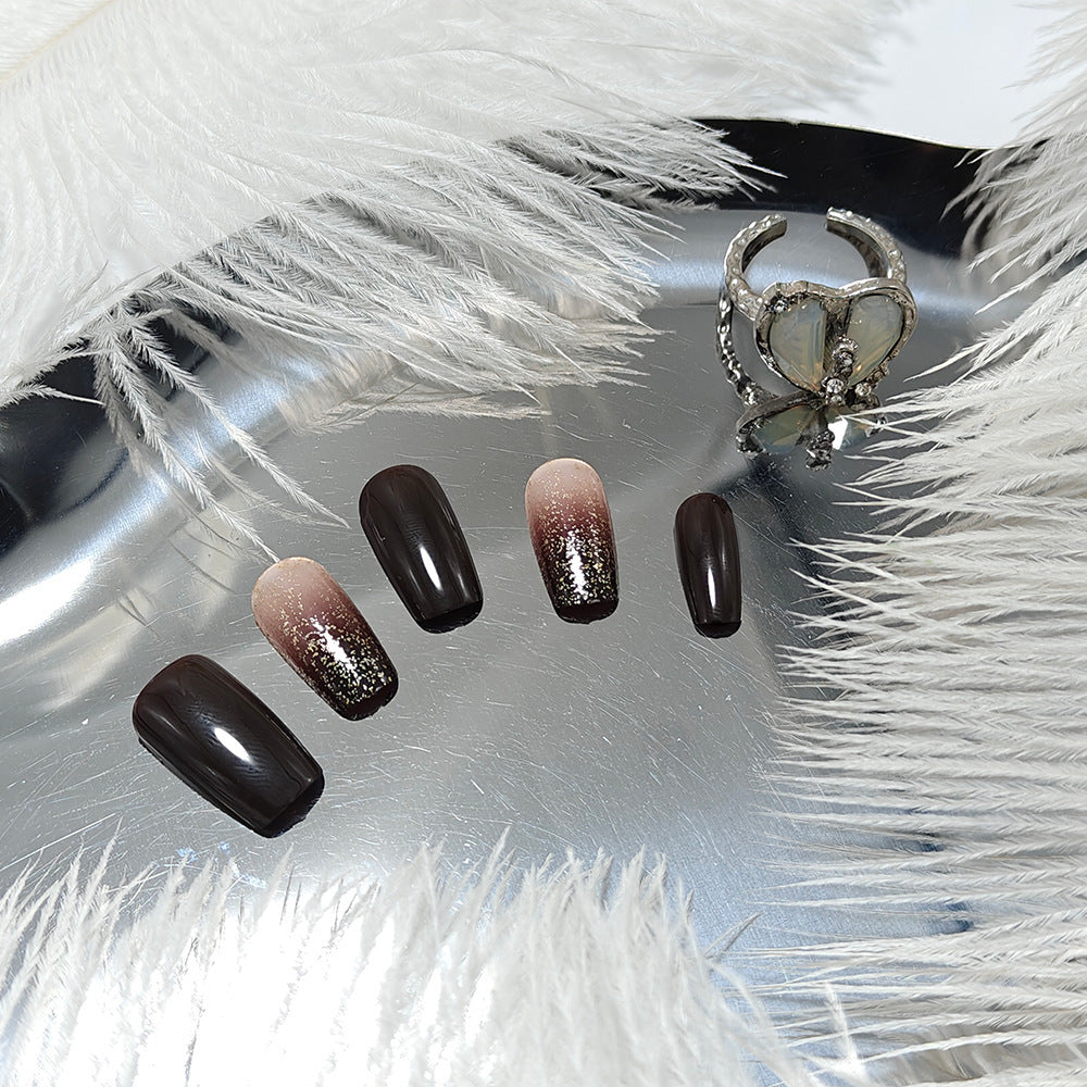 Creative artificial nails with glitter and high-gloss finish Kalsten