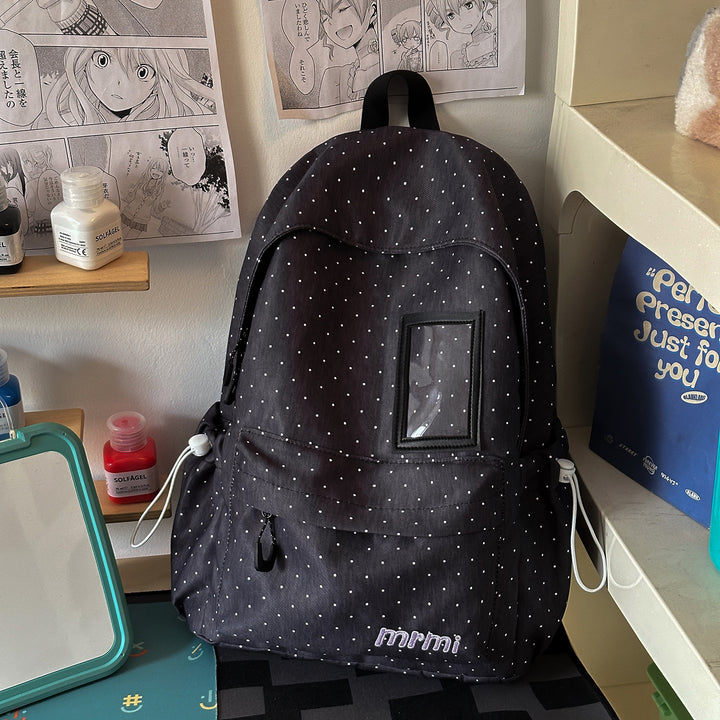 Stylish Dot-Patterned Backpack Kalsten