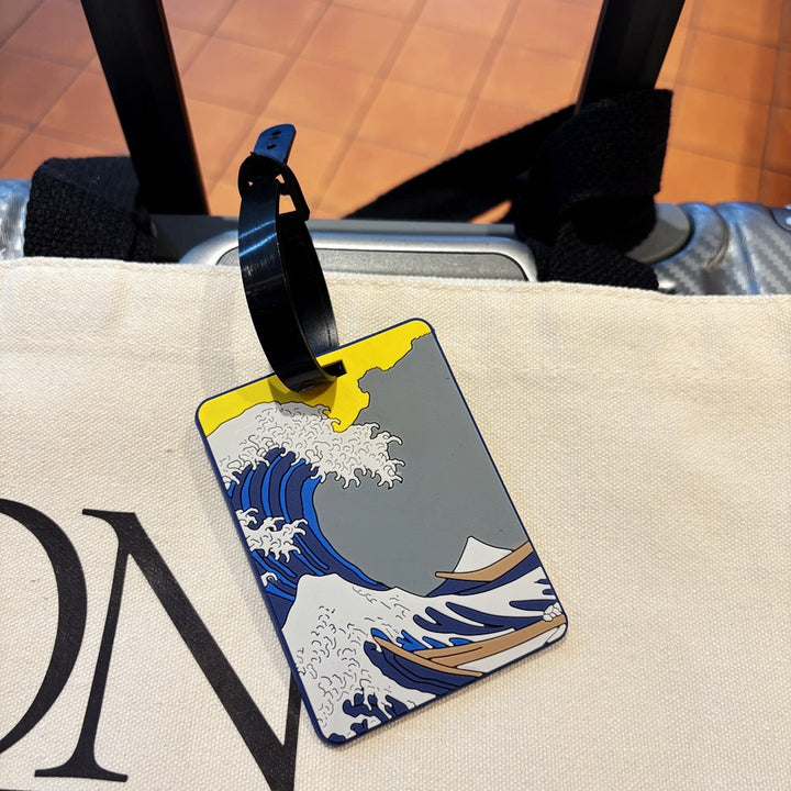 Adventure-Themed Ski Goggles Luggage Tag Kalsten