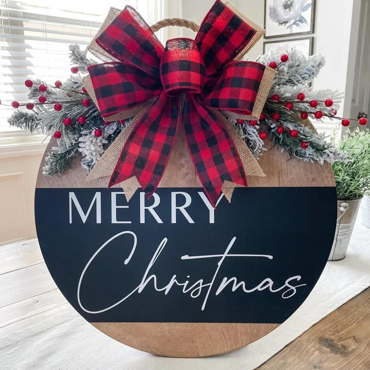 Festive Holiday Welcome Sign