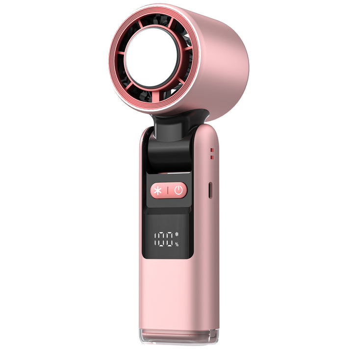 Ladies Portable High-Performance Handheld Fan with LCD Display and Temperature Control Kalsten