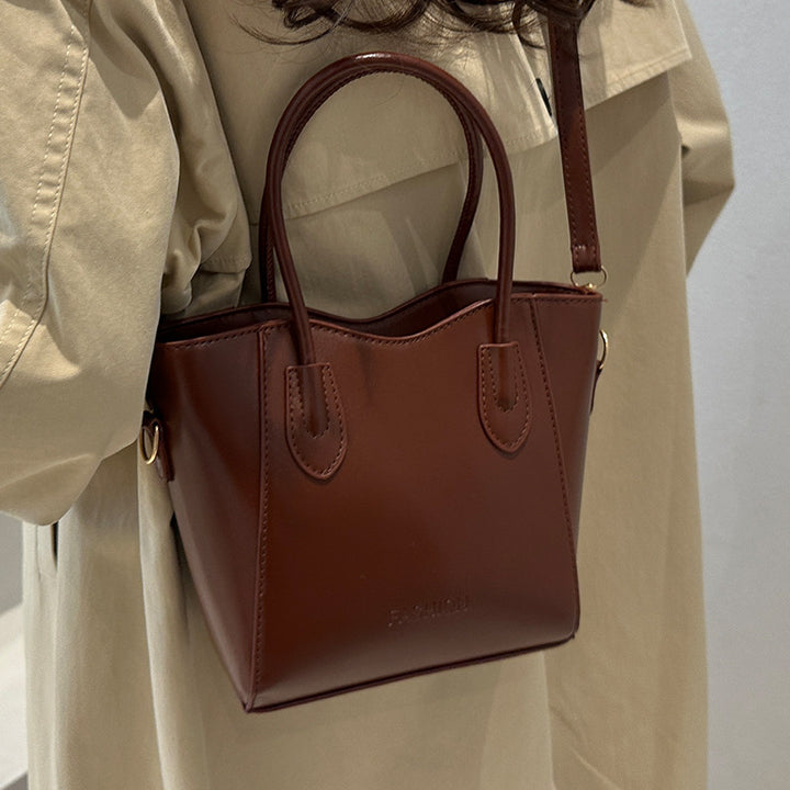 Luxurious Structured Handheld Satchel