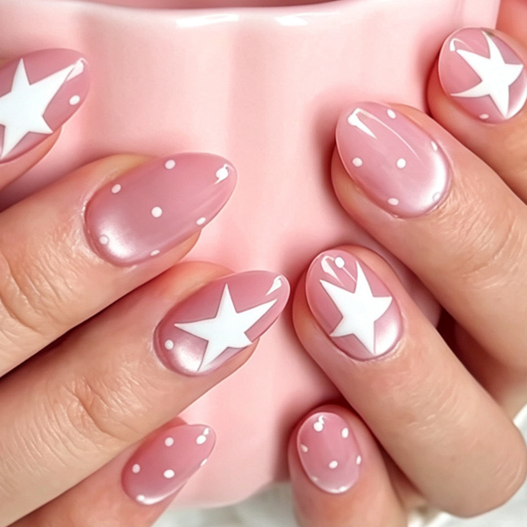 Starry Patterned Nail Art Kalsten