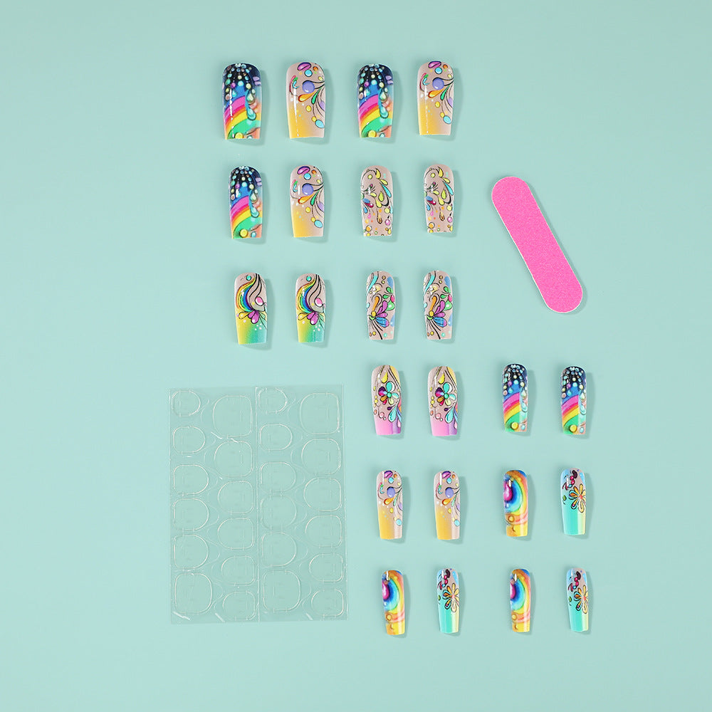 Art nails with colorful and creative motif designs Kalsten