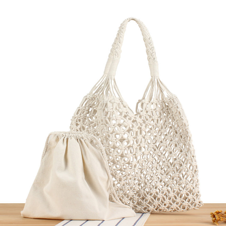 Handbag Made of Durable Hand-Knotted Net Material Kalsten