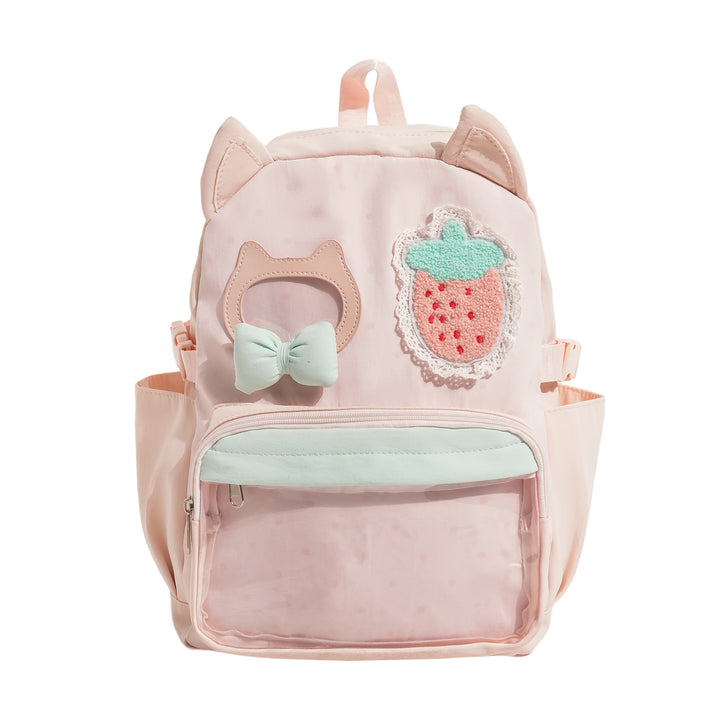 Playful Cat-Ear Themed Backpack Kalsten