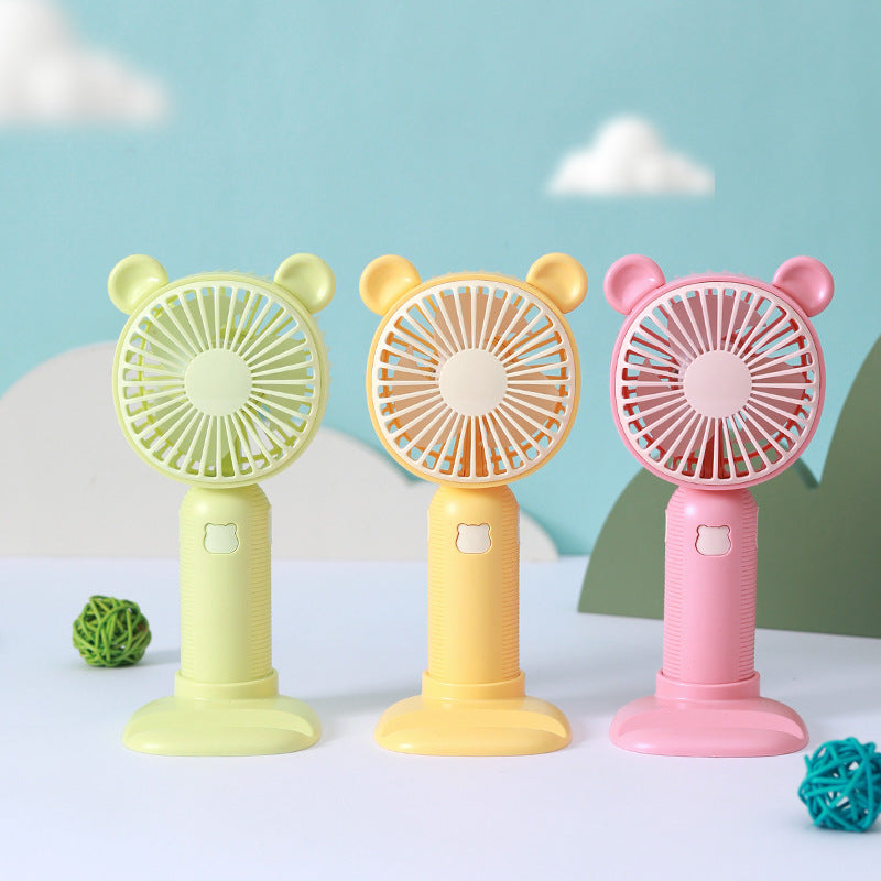 Ladies portable mini hand fan in cute bear design Kalsten
