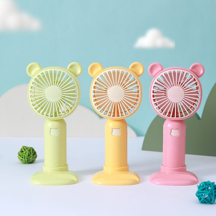 Ladies portable mini hand fan in cute bear design Kalsten