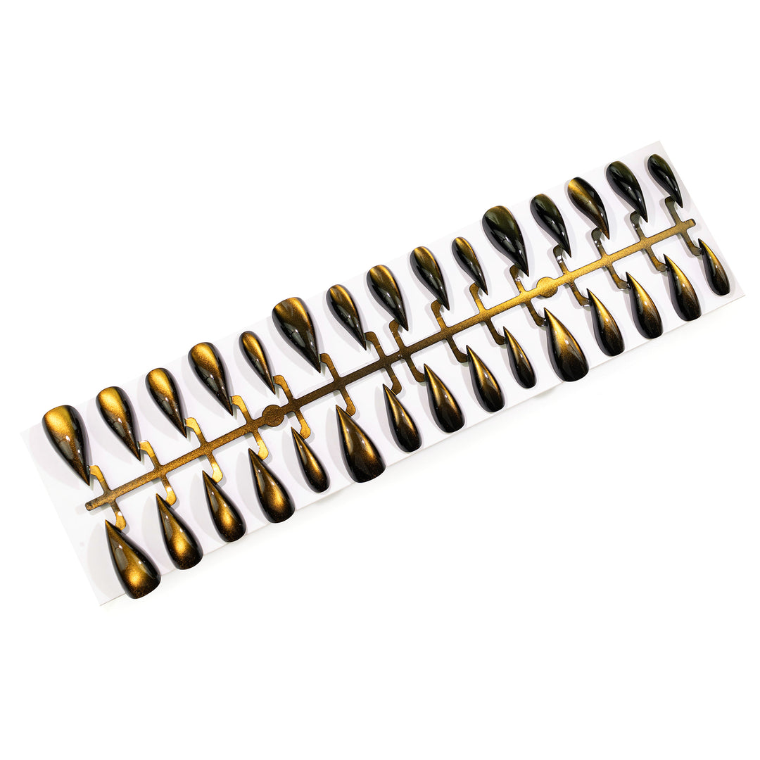 Artistic Stiletto Press-On Nail Set with Glossy Finish Kalsten