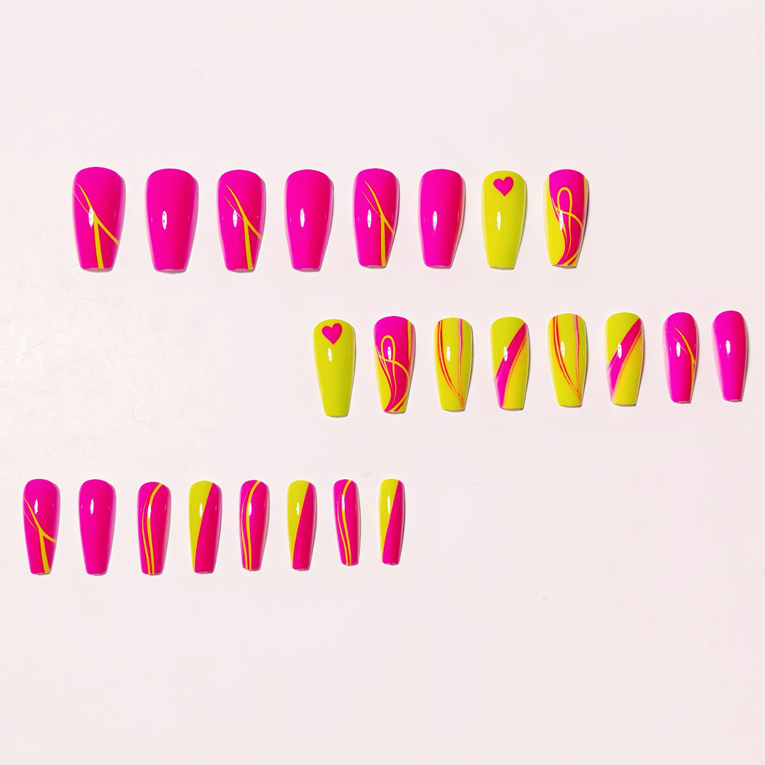 Neon Themed Nail Art Kalsten